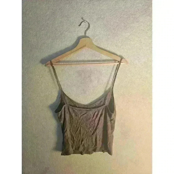 Brown crop spaghetti top - Picture 3 of 5